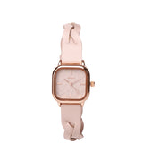 Arya Braided Strap Analogue Watch (Nude Pink)