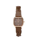 Arya Braided Strap Analogue Watch (Coffee)