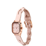 Arya Braided Strap Analogue Watch (Nude Pink)