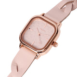 Arya Braided Strap Analogue Watch (Nude Pink)