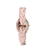Arya Braided Strap Analogue Watch (Nude Pink)