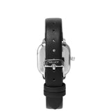 Genuine Leather Watch Strap 14mm - Silver (Black)