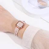 Arya Braided Strap Analogue Watch (Nude Pink)