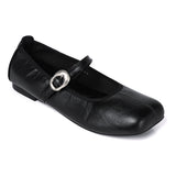 Maura Mary Jane Ballerina Flats (Black)