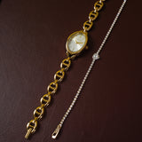 Rebecca Classic Bracelet Analog  Watch with Bracelet Set (Gold)