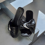 Lainey Woven Buckle Sandals (Black)