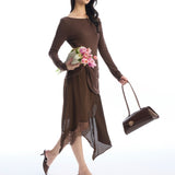 Lorey Flap Shoulder Bag (Coffee)