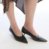 Piper Pumps Heels (Dark Green)