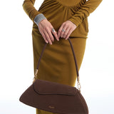 Hattie Flap Shoulder Bag (Espresso)