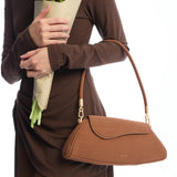 Hattie Flap Shoulder Bag (Brown)