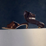 Marcela Heeled Sandals (Brown)