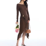 Marcela Heeled Sandals (Brown)