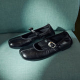 Maura Mary Jane Ballerina Flats (Black)