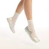 Maura Mary Jane Ballerina Flats (Silver)