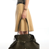Rhea Linear Tote Bag (Dark Green)