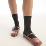 Willow Slip On Mary Jane Ballerina Flats (Dusty Pink)
