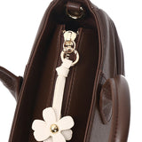 Bliss Bea Pleated Handbag (Espresso)