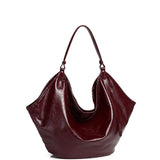Eden Sculpted Hobo Bag (Maroon)