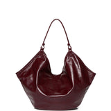 Eden Sculpted Hobo Bag (Maroon)