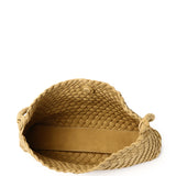 Jenn Matte Woven Shoulder Bag (Khaki)