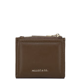 Lizzy Turn-Lock Top Zip Mini Wallet (Coffee)