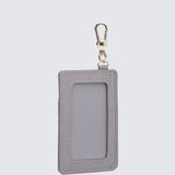 Jess-Houndstooth-Print Card Holder (Grey)
