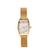 Amanda Stainless Steel Mesh Strap Watch (Gold)