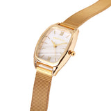 Amanda Stainless Steel Mesh Strap Watch (Gold)