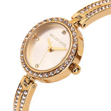 Yuna Rhinestone Analog Watch (Gold)