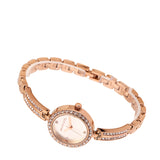 Yuna Rhinestone Analog Watch (Rose Gold)