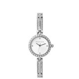 Yuna Rhinestone Analog Watch (Silver)