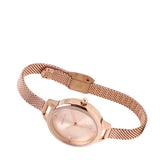 Vera Mesh Strap Analog Watch (Rose Gold)