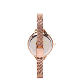 Vera Mesh Strap Analog Watch (Rose Gold)
