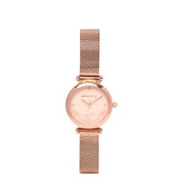 Cece Fleur Analog Mesh Strap Watch (Rose Gold)