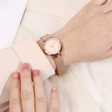 Cece Fleur Analog Mesh Strap Watch (Rose Gold)