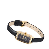 Raven Leather Analogue Watch (Black)