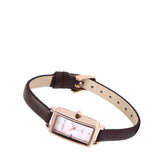 Raven Leather Analogue Watch (Coffee)