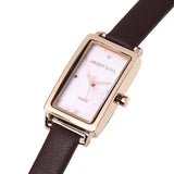 Raven Leather Analogue Watch (Coffee)