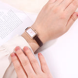 Raven Leather Analogue Watch (Coffee)