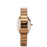 Ainsley II Stainless Steel Strap Shift Watch (Coffee)