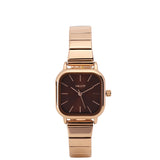 Ainsley II Stainless Steel Strap Shift Watch (Rose Gold)