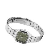 Ainsley II Stainless Steel Strap Shift Watch (Silver)