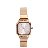 Ainsley II Stainless Steel Strap Shift Watch (Silver/Rose Gold)