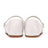 Gina Round Toe Mary Jane Ballerina & Flats (Beige)