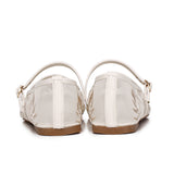 Suki Embroidered Mesh Ballerina (Beige)