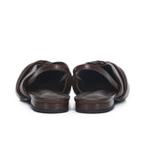 Riley Pleated Slingback Flats (Espresso)