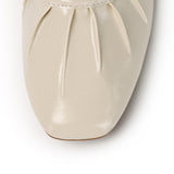 Charlie Pleated Mary Jane Ballerina & Flats (Beige)