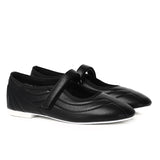Odelia Padded Mary Janes Flats (Black)
