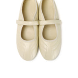 Odelia Padded Mary Janes Flats (Light Yellow)