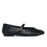 Maya Braided Mary Janes Flats & Ballerina (Black)